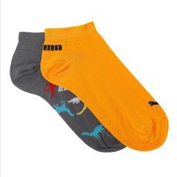 Puma Unisex Kids Pack of 2 Printed Ankle Length Socks-15