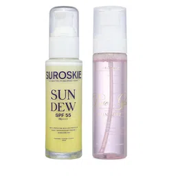 SUROSKIE Set of Rose Glass Skin Mist 100ml & Sun Dew Sunscreen SPF55 PA++++ 50g-34