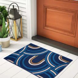 Welspun ETHAN Navy Polyester 1306 GSM Large Foot Mat-image-25