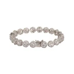 The Real Effect London 800 Silver CZ Bracelet for Women-image-17