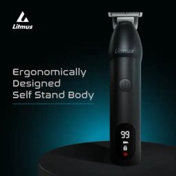 Litmus EDGE 05 Beard Trimmer for Men with 90 Min Runtime & 5 Mins Quick Charge (Matte Black Edition) image 2