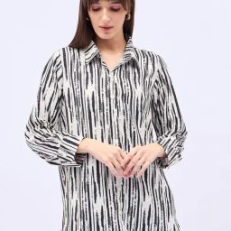 Winza Designer Cream Abstract Shirt-image-31