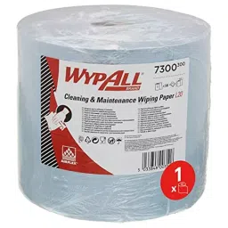 Wypall 38 cm x 23.5 cm 2 Ply Blue L20 Wiper Cloth Roll 7300-picture-1