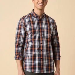 Allen Solly Multicolored Slim Fit Checks Shirt-image-54