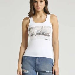 Pepe Jeans White Cotton Printed T-Shirt-picture-17
