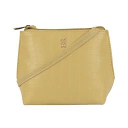 Baggit Yellow Textured Small Cross Body Bag-image-70