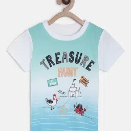MINIKLUB Kids Blue & White Printed T-Shirt-picture-33