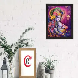 eCraftIndia Radha Krishna Matt Textured UV Art Painting-image-50