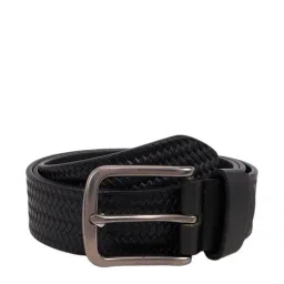 Byford by Pantaloons Black Leather Waist Belt for Men-image-30