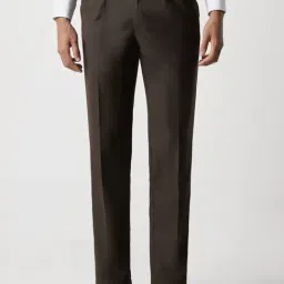 Van Heusen Brown Regular Fit Trousers-picture-37