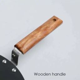 Wonderchef Ebony Induction Bottom 28cm Roti Tawa with Wooden Handle image 5