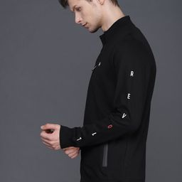 WROGN Men Black Solid Sweatshirt-picture-14