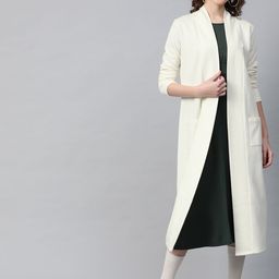 SASSAFRAS Solid Open Front Longline Shrug image 2