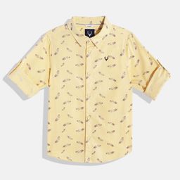 Allen Solly Junior Boys Sport Conversational Printed Pure Cotton Shirt-image-67