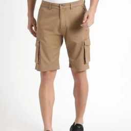 Wildcraft Khaki Cotton Regular Fit Shorts-picture-40