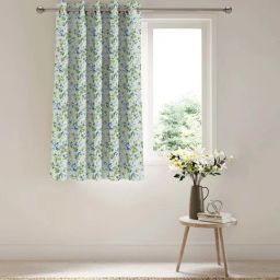 Ddecor Live Beautiful Blue & Green Polyester 5Ft Window Room Darkening Curtain-6