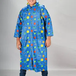 LUX VENUS Boys Printed Raincoat With School Bag Cover-picture-3