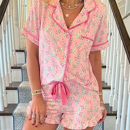 KPOP Printed Shirt With Short Co-Ords-image-38