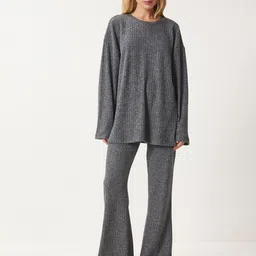 Happiness istanbul Striped Top With Trousers Co-Ords-34
