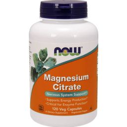 Now Magnesium Citrate (400mg), Unflavoured 120 veggie capsule(s)-18
