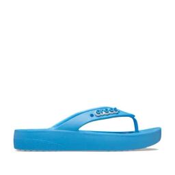 Crocs Women's Classic Oxygen Blue Flip Flops-image-15