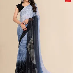 Moda Rapido Set of 2 Striped Satin Sarees-image-81