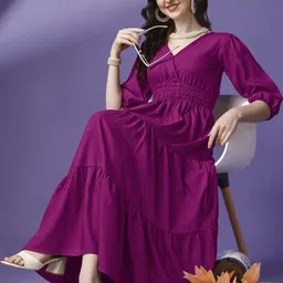 Jash Creation Women Polyester Fit and Flare Dresses-picture-15