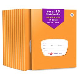 Target Publication Small Plain Unruled Notebooks Pack of 16 - 76 Pages Each-12