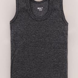 Bodycare Sleeveless Thermal vest Anti Bacterial Solid Vest - Black-image-31