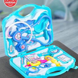 Play Nation Pretend Play Doctor Set with Suitcase  14 Pieces -  Blue-24