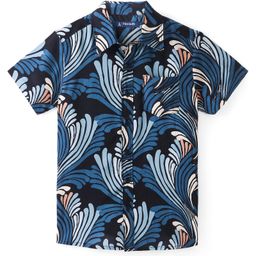 Pine Kids Viscose Woven Half Sleeves Shirt Print - Multicolor-image-15