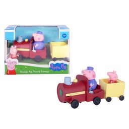 Peppa Pig Grandpa Train N Carriage - Multicolor-6