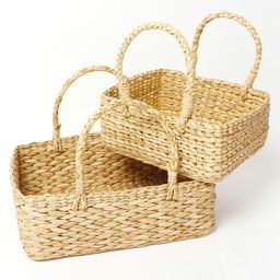 Seagrass Hamper Basket, Fruit Basket (Set Of 2 - Medium, Large)-picture-27