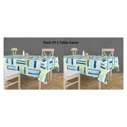RRC Super Soft Brushed Microfiber Cotton 4 Seater Table Cover for Dinning Table - White-picture-25