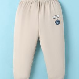 Ollypop Interlock Full Length Lounge Pants With Text Print - Ivory-picture-11