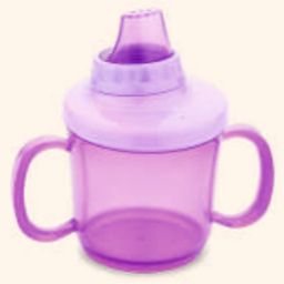 Reliance PLAST Bright Baby Hard Spout Non Spill Sipper Cup With Handle Dark Purple - 150 ml-24
