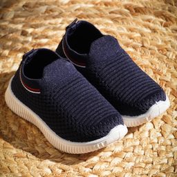 KATS Mesh Detailed Slip On Shoes - Blue-image-42