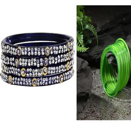 SOMIL Set of 28 Blue Alloy Bangles-image-89