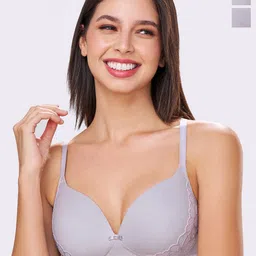 bodyline Pack of 2 Medium Coverage Lightly Padded Cotton Bra-picture-33
