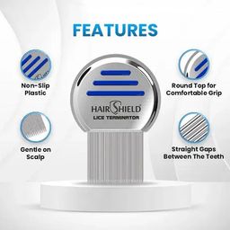 Hairshield Lice Terminator Comb With Micro-Groove Teeth image 3