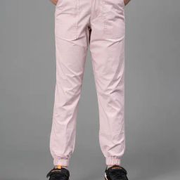 Mode by Red Tape Kids Light Pink Solid Joggers-73