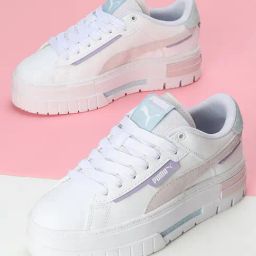 Puma Women's Mayze Crashed White Sneakers-image-39