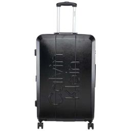 Calvin Klein Overlay Black Solid Hard Large Trolley Bag - 51 cm-image-15