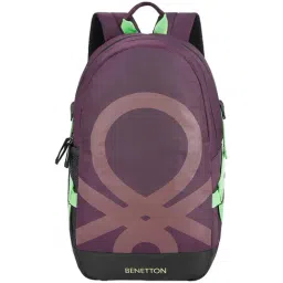 United Colors of Benetton Asher 24 Ltrs Wine & Black Medium Laptop Backpack-image-49