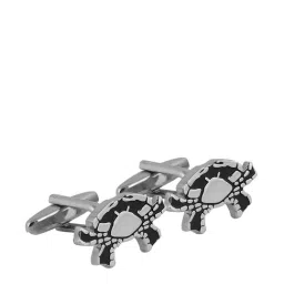 Alvaro Castagnino Silver Solid Cufflinks-11