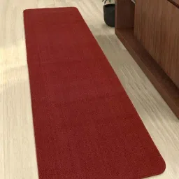 Saral Home Maroon Polypropylene Anti-Slip Runner - Set of 1-image-36
