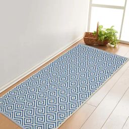 Saral Home Blue Cotton Multipurpose Runner - Set of 1-29