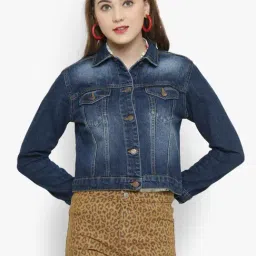 Kotty Dark Blue Full Sleeves Denim Jacket-picture-30