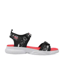 Campus Kids Black & Red Floater Sandals-image-53