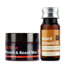 Ustraa Beard Growth Oil & Beard & Mooch Wax-14